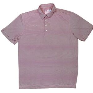 Oobe Performance Polo Chick-fil-A Employee Shirt Red Stripe Mens‎ Large